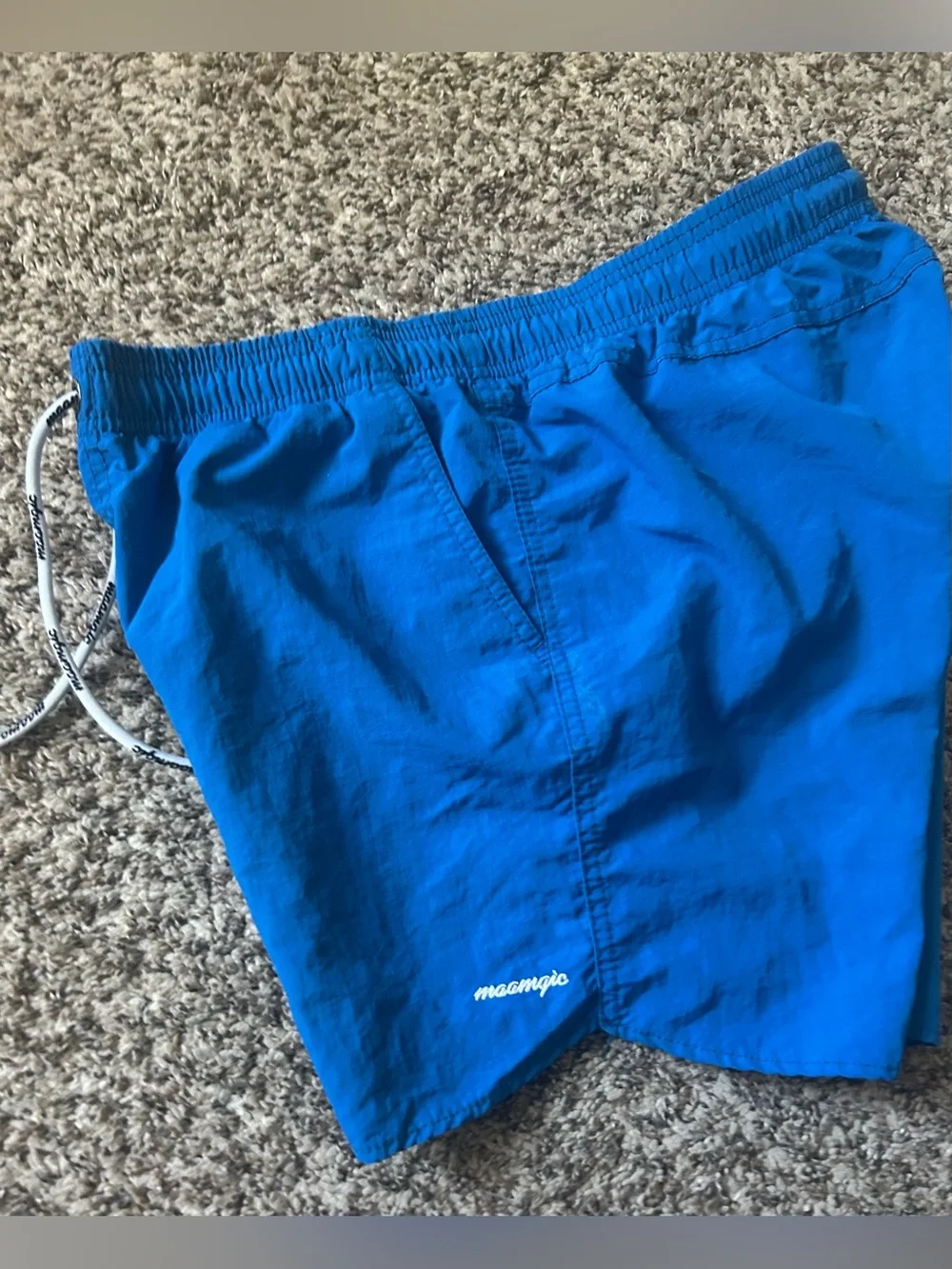 Maamgic Men's Blue Quick Dry Swim Trunks